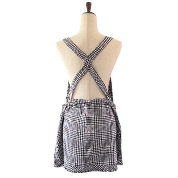 Free People Chrissie Mini Skirtall Dress in Black/White Gingham Medium NWOT - Picture 9 of 16